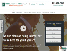 Tablet Screenshot of herrmanandherrman.com